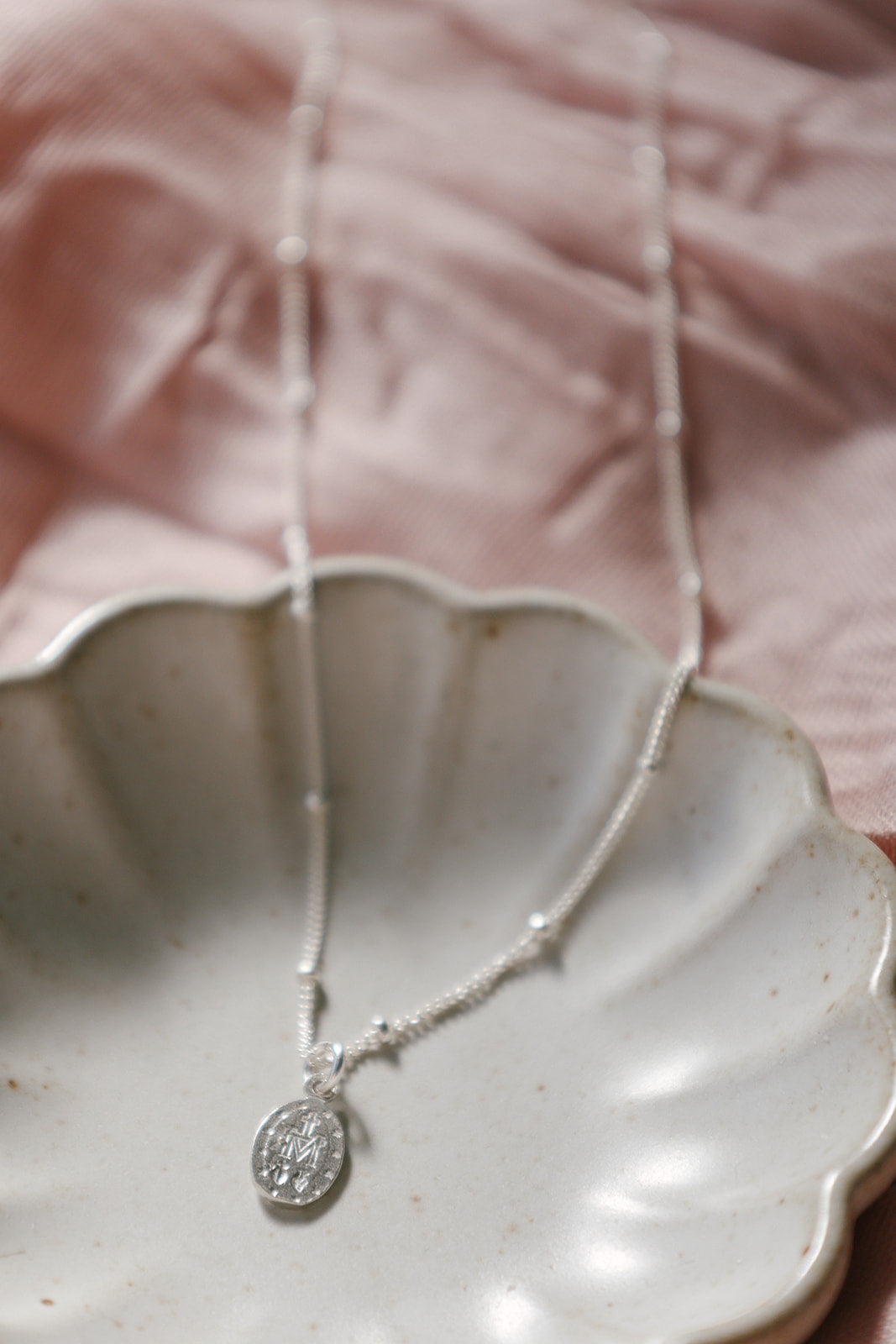 Miraculous Medal Necklace in 925 Sterling Silver