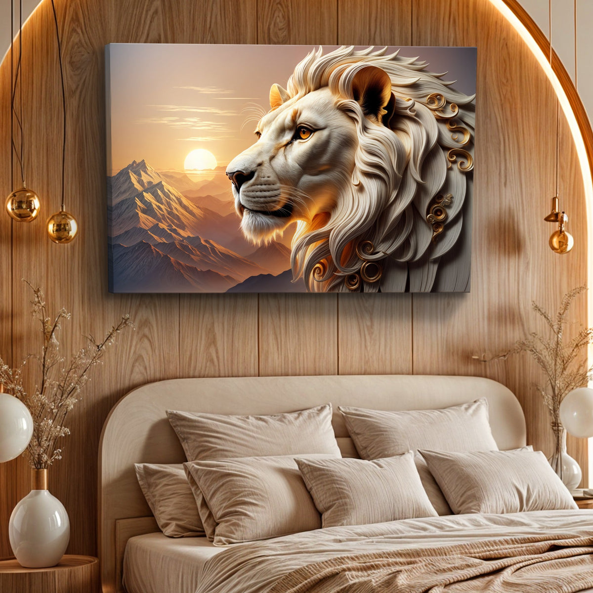 Majestic Lion Wall Art IV