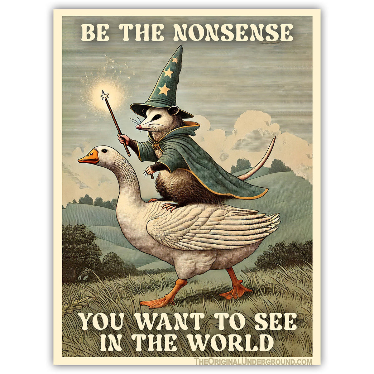 Be the Nonsense You Want to See In the World Flexible Magnet