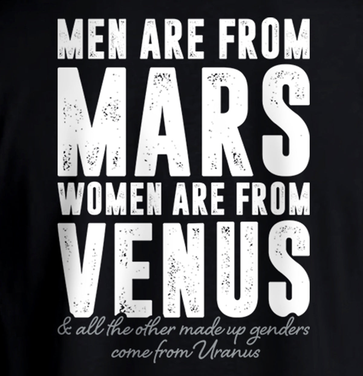 Men are from Mars Women are from Venus