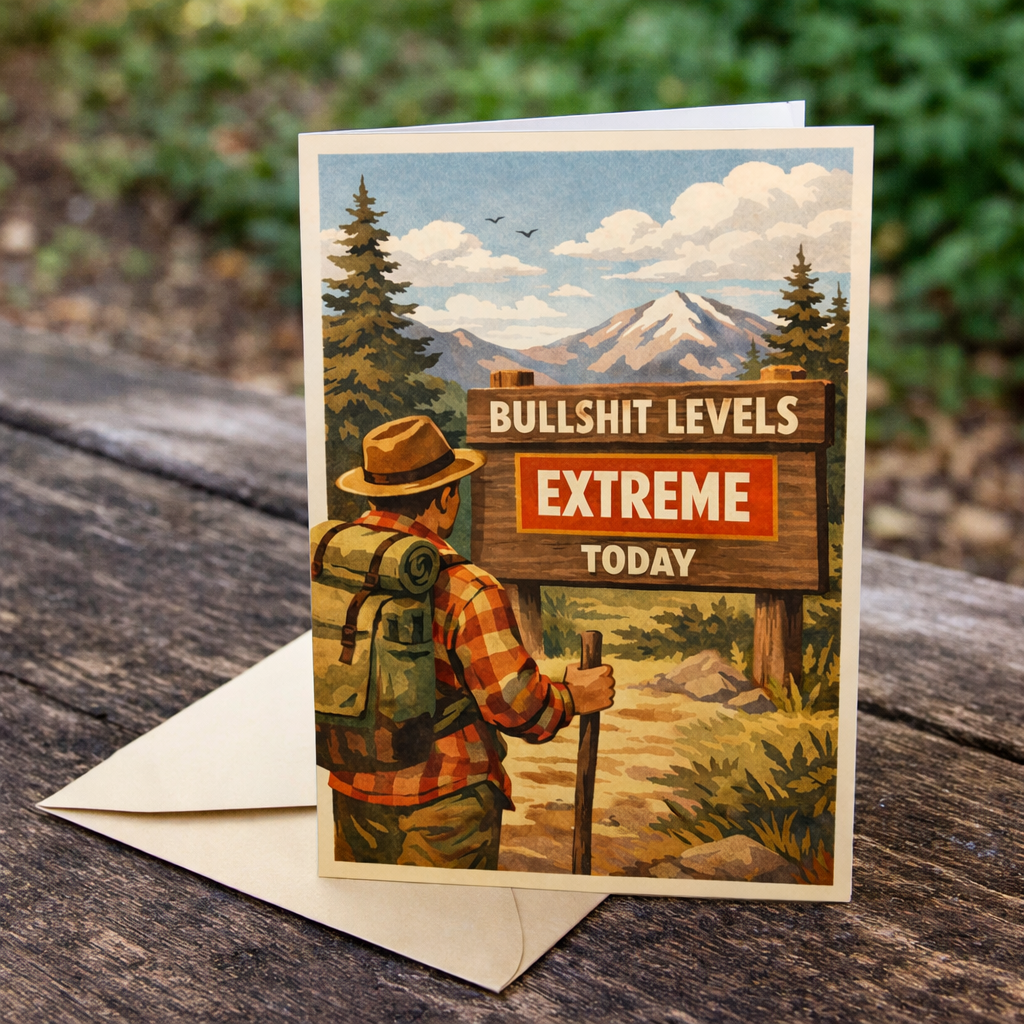Bullsh-t Levels Extreme Today Card