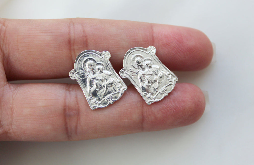 St. Joseph Cufflinks in 925 Sterling Silver *Made to Order*