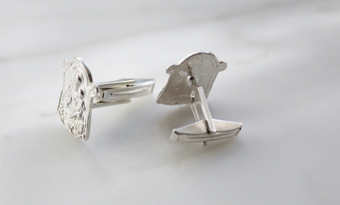 St. Joseph Cufflinks in 925 Sterling Silver *Made to Order*