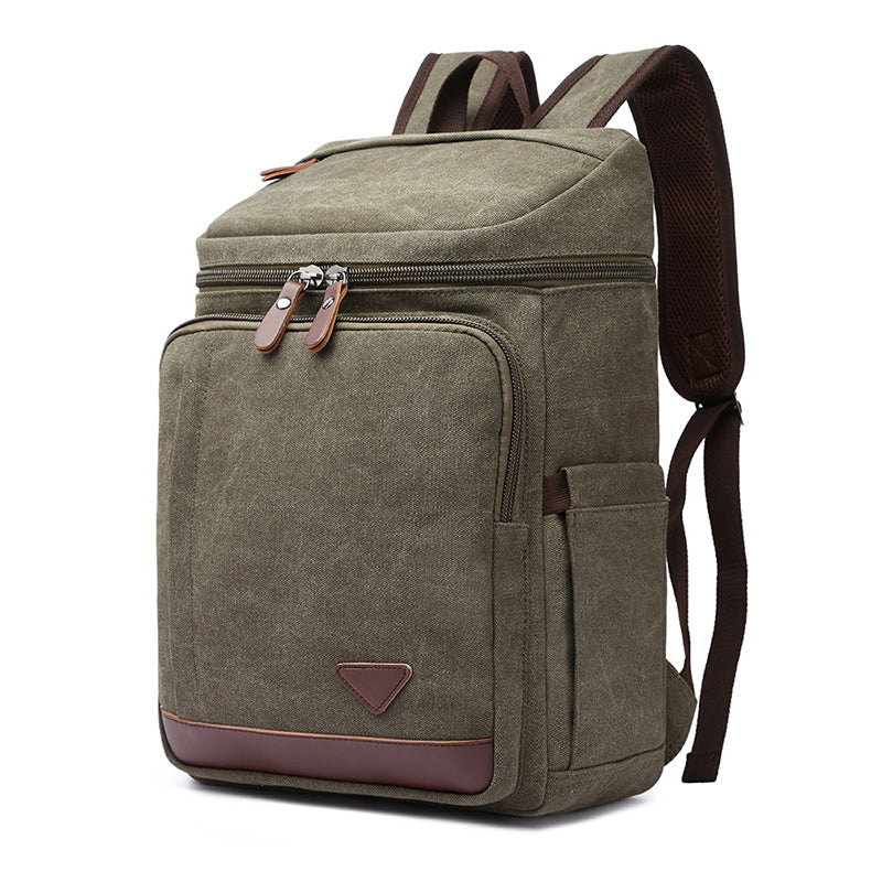 Canvas Backpack Casual Canvas Travel Backpack Men's School Backpack Handmade Hiking Backpacks