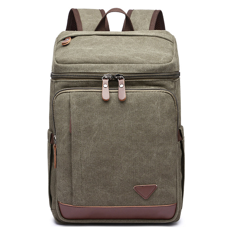 Canvas Backpack Casual Canvas Travel Backpack Men's School Backpack Handmade Hiking Backpacks
