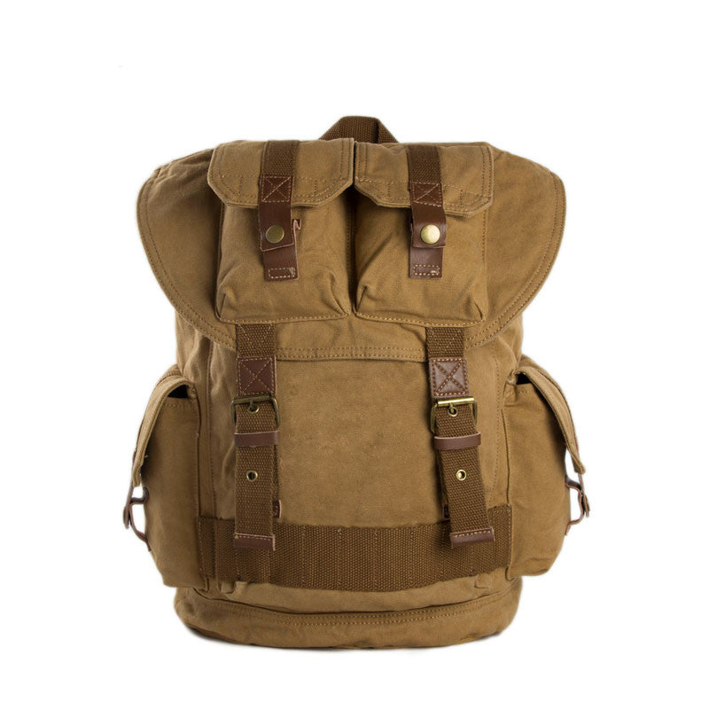 Large Volume Canvas Backpack, School Backpack, Track Backpack 1076