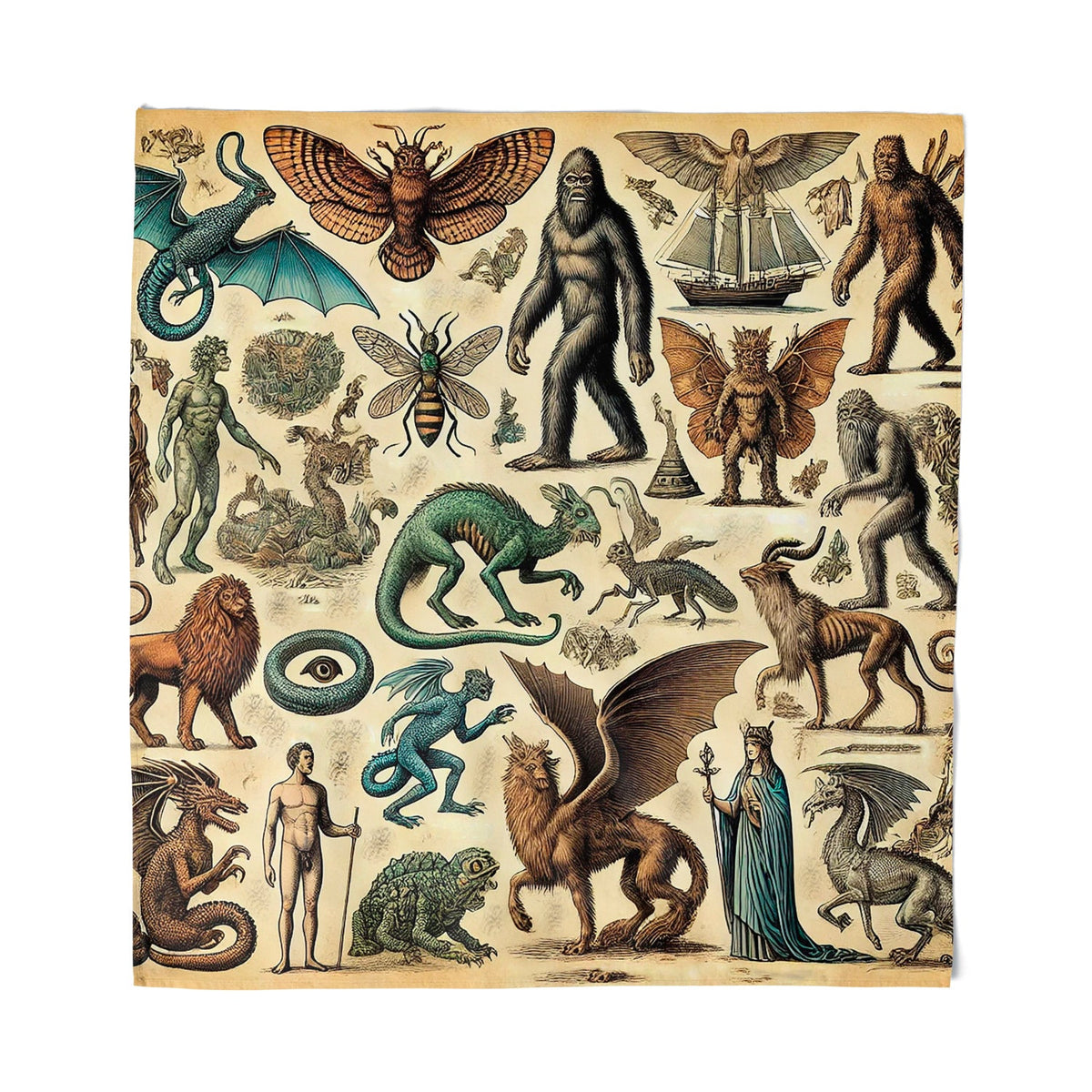 Cryptids and Mythological Creatures Bandana