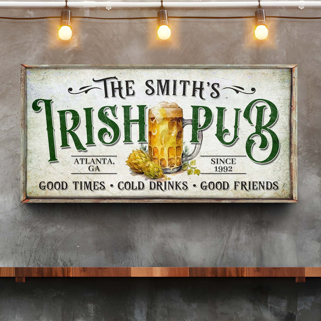 Custom Irish Pub Bar Sign II