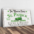 Custom St. Patrick Farmhouse Family Sign