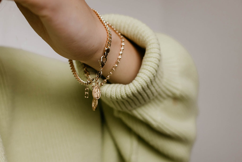 Miraculous Medal Link Bracelet