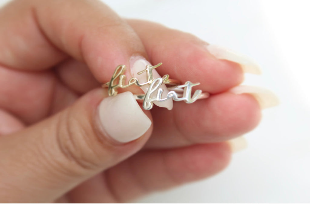 Fiat Ring in 14k Gold