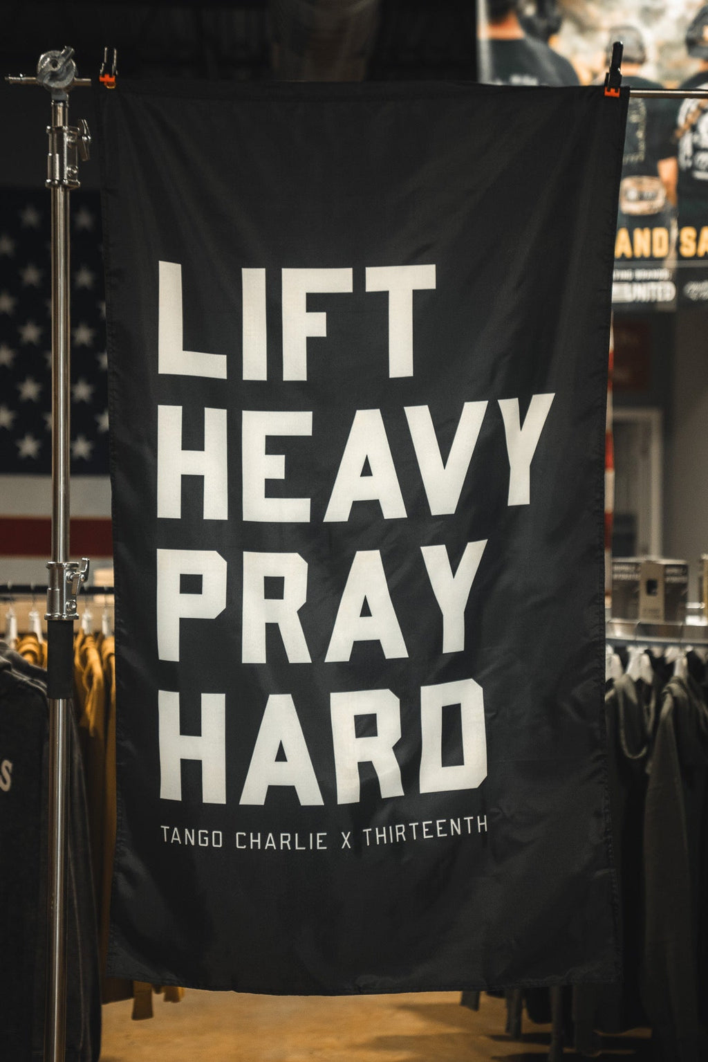 Lift heavy. Pray hard. - Black Flag