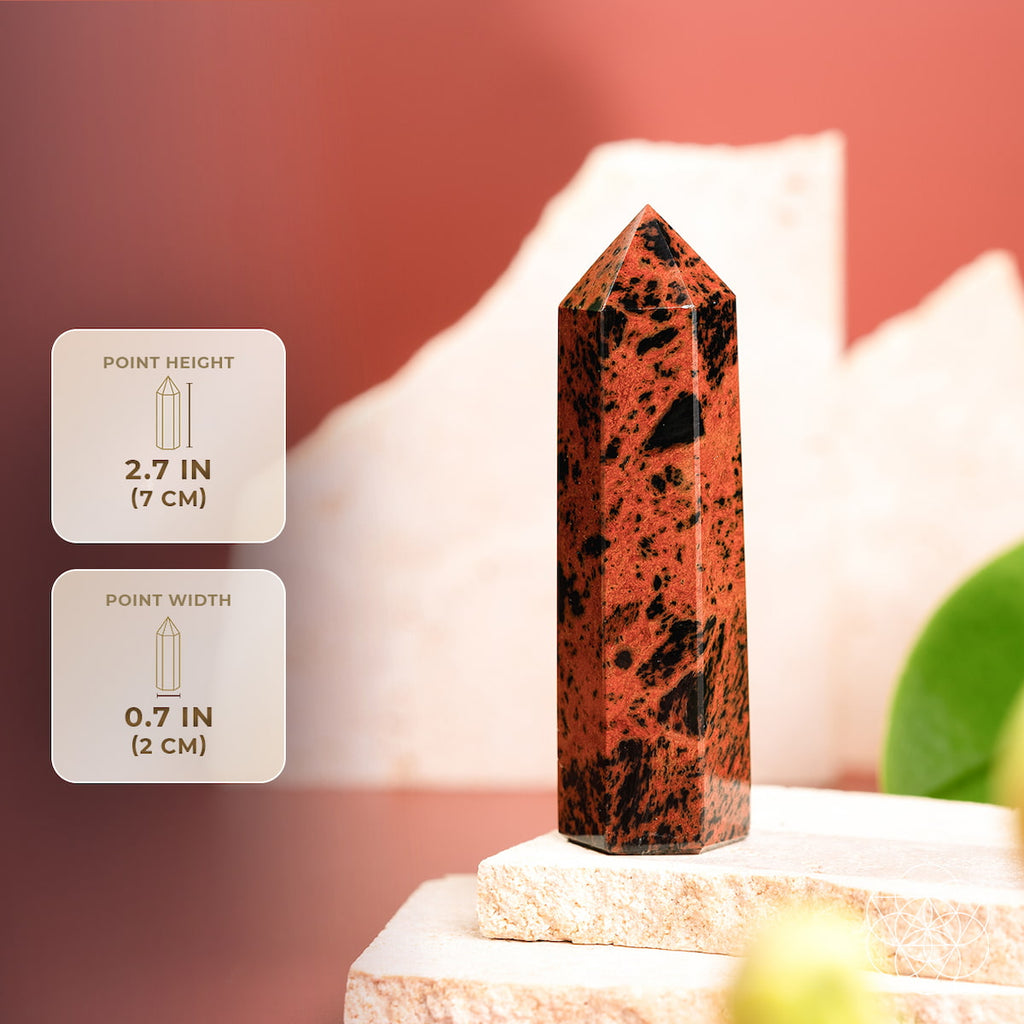 Cut the Cord, Keep Your Fire - Mahogany Obsidian Point