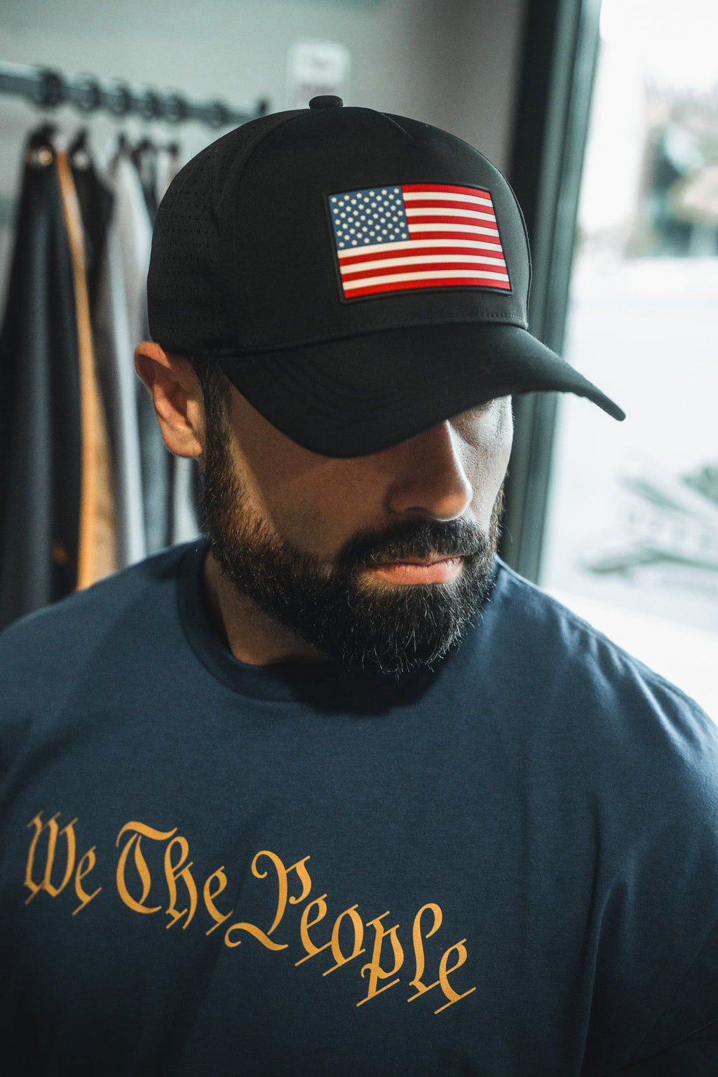 Born United Premium Flag Snapback - RW&B