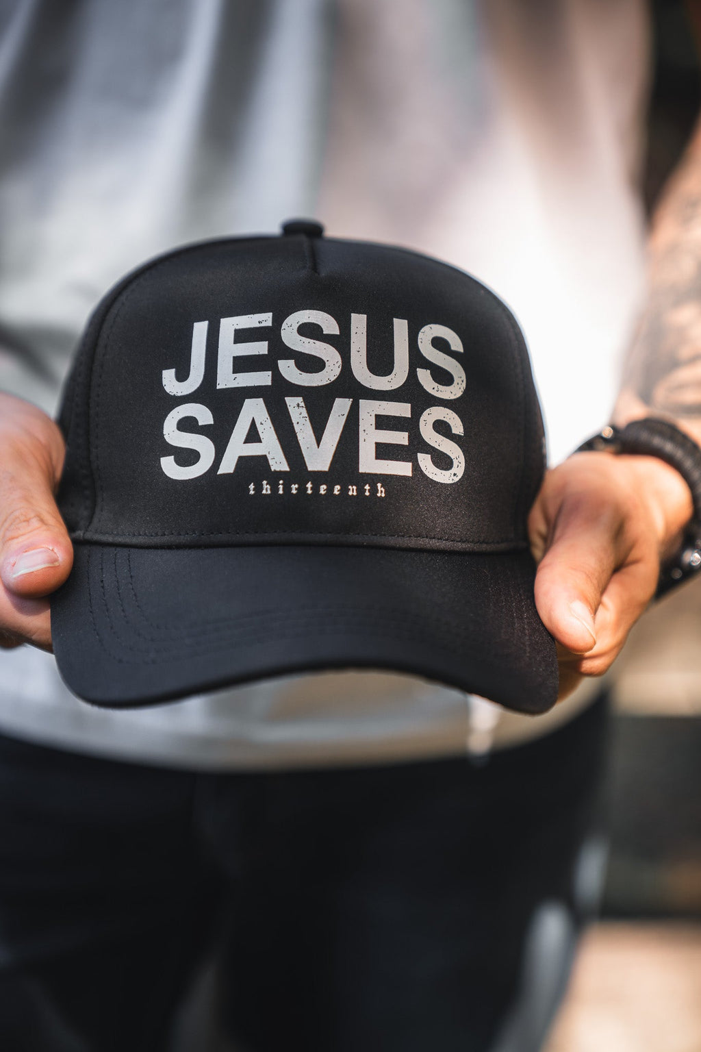Jesus Saves Black Snapback