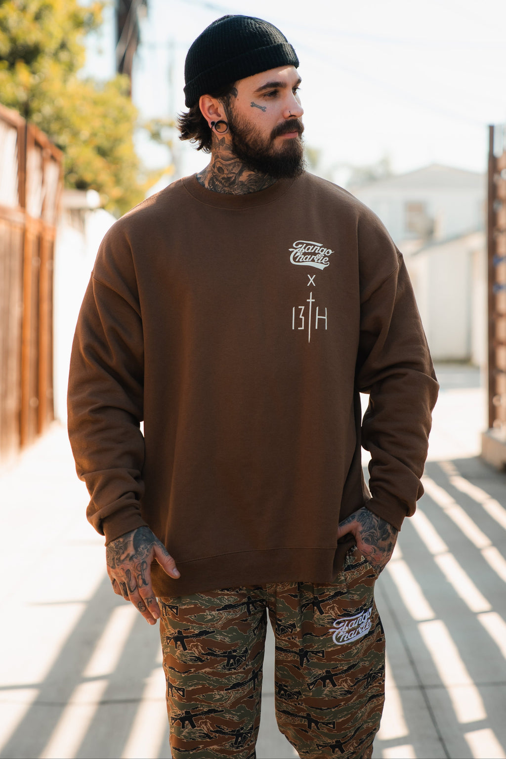 Lift Heavy. Pray Hard. - Crewneck