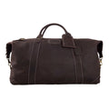 Men's Vintage Full-Grain Leather Duffle, Premium Weekender