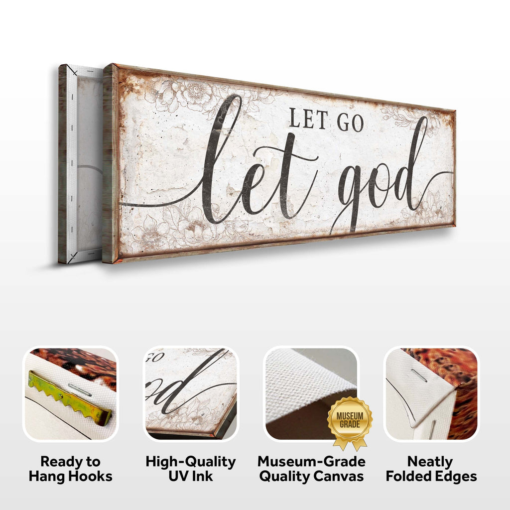 Let Go Let God Faith Sign V