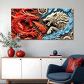 Dragon and Wolf Wall Art V