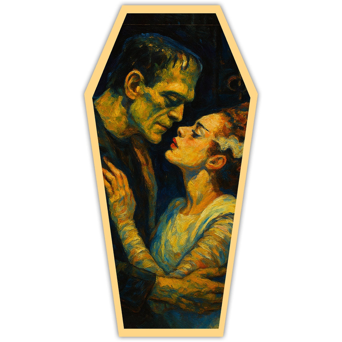 Frankenstein and His Bride Sticker