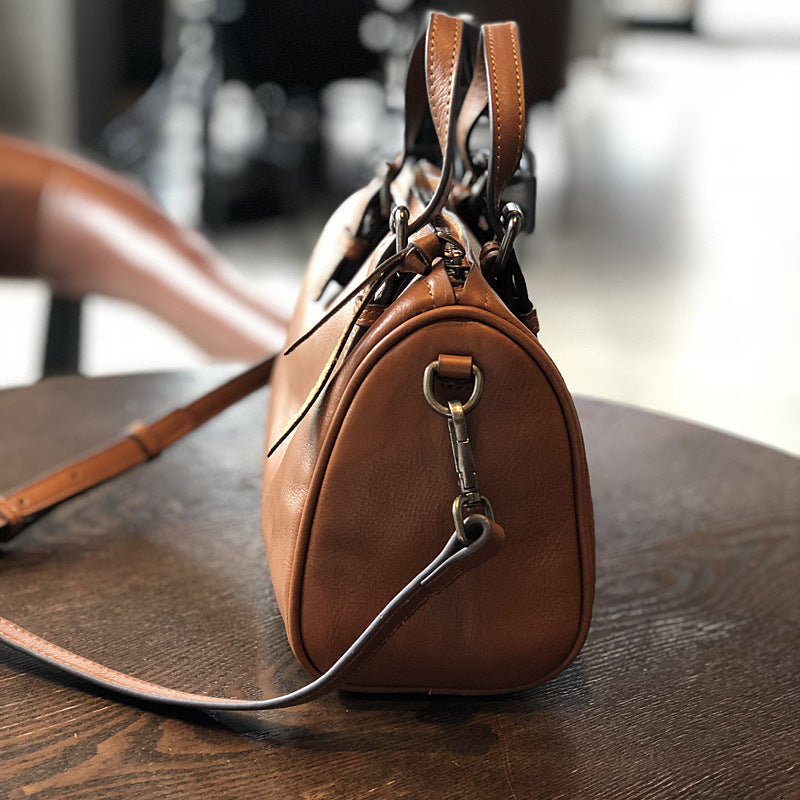 Full Grain Leather Handbag Leather Crossbody Bag Women Leather Shoulder Bag