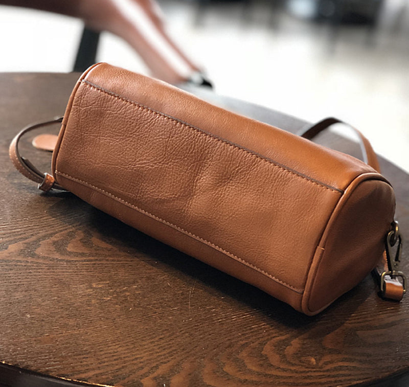 Full Grain Leather Handbag Leather Crossbody Bag Women Leather Shoulder Bag
