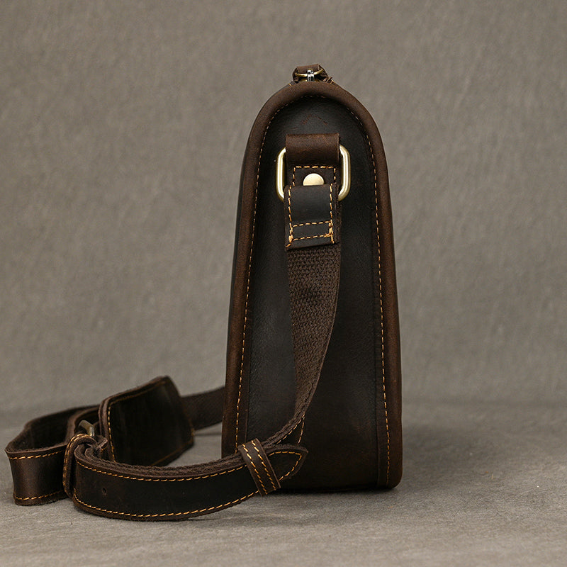 Full Grain Leather Mens Messenger Bag Handcrafted Leather Shoulder Bag Leather Satchel Bag Men Office Bag Work Briefcase