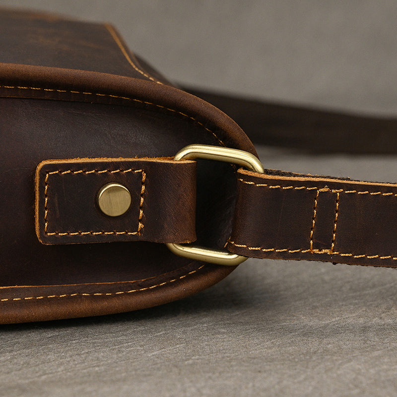 Full Grain Leather Mens Messenger Bag Handcrafted Leather Shoulder Bag Leather Satchel Bag Men Office Bag Work Briefcase