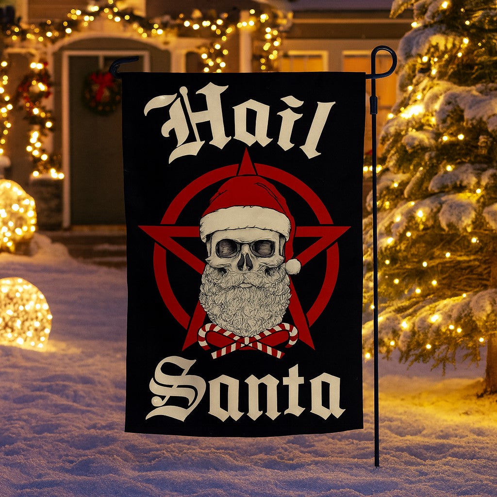 Hail Santa Garden Flag