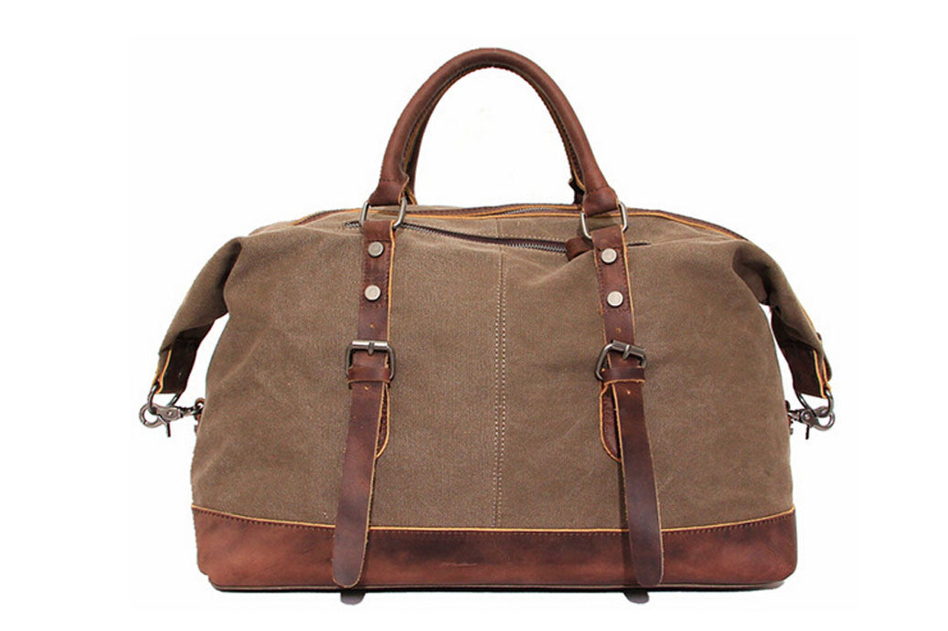 RockCow Canvas Duffle Bag, Mens Travel Bag, Gym Bags for Men