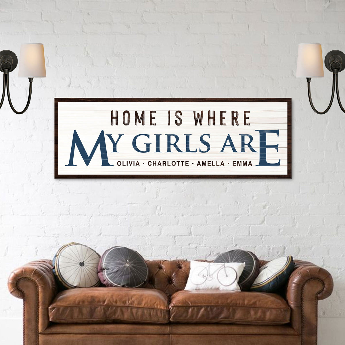 Home Is Where My Girls Are Sign III
