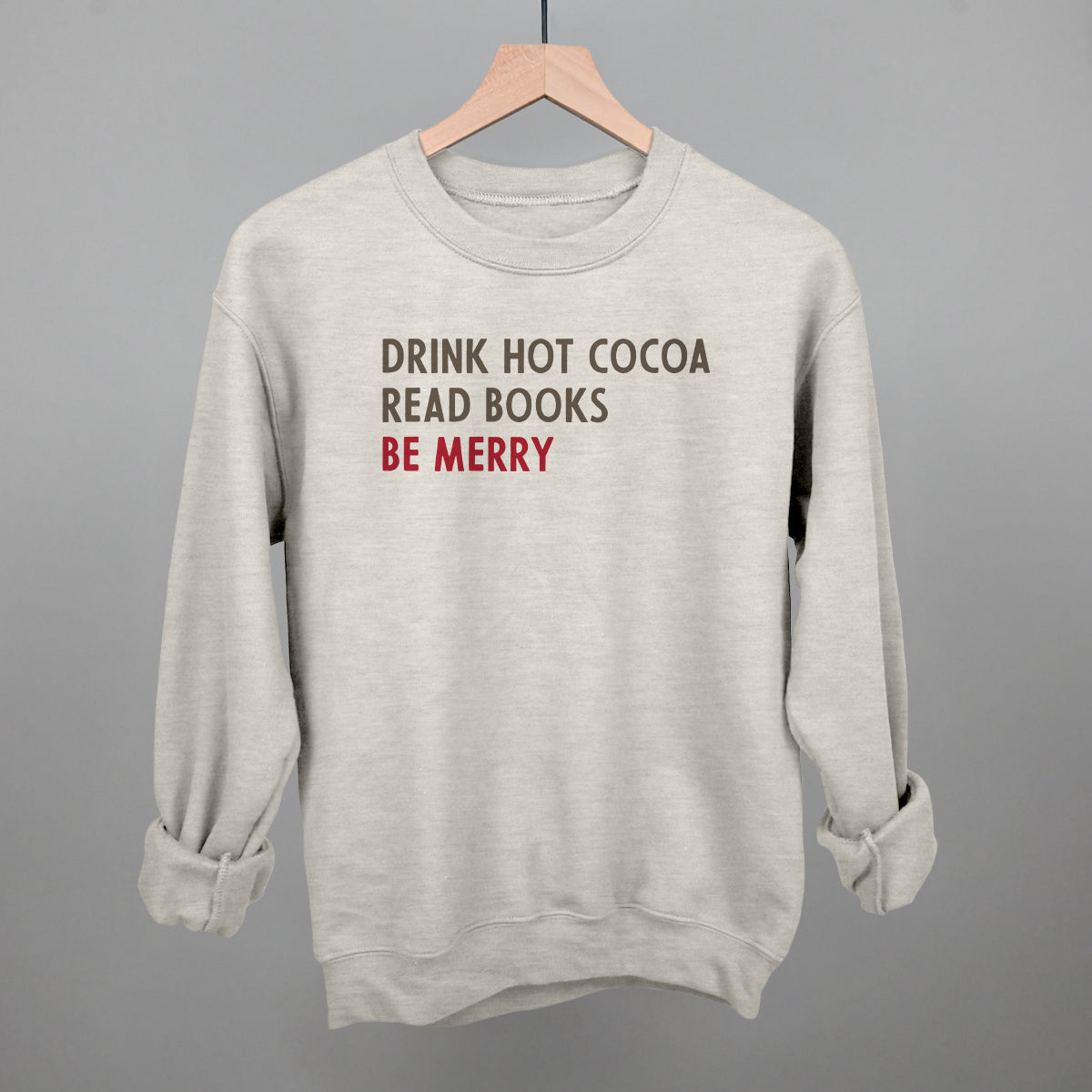 Drink Hot Cocoa Read Books Be Merry