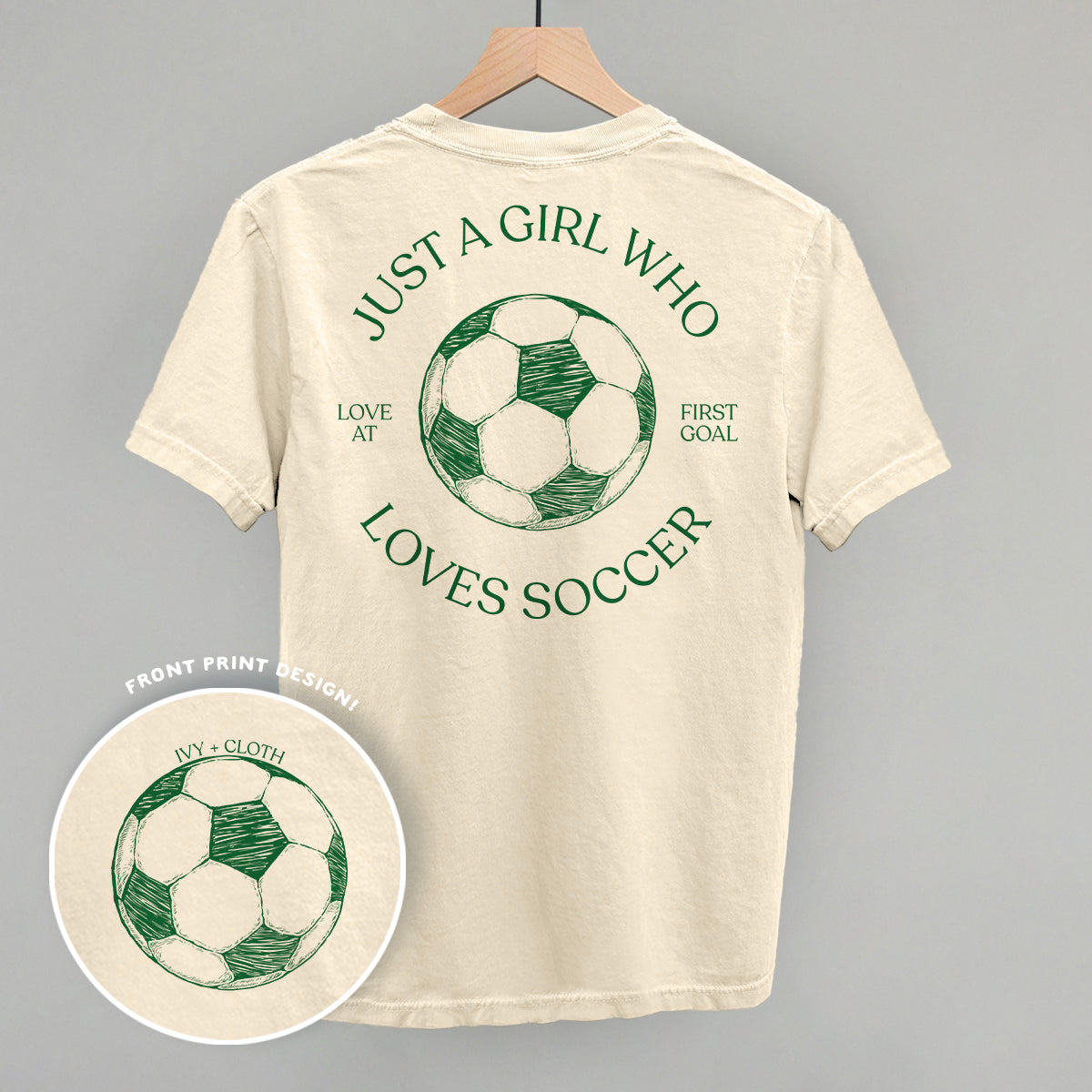 Just A Girl Who Loves Soccer (Back Print)