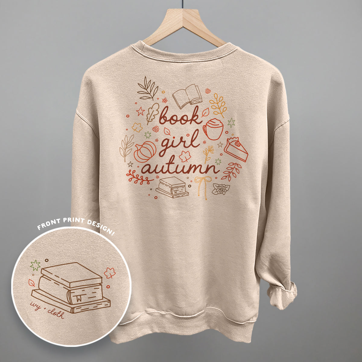 Book Girl Autumn (Back Print)