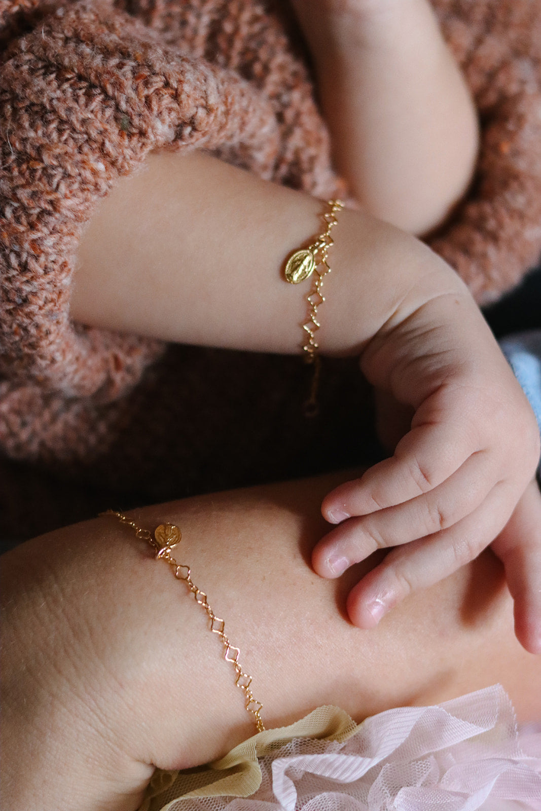 Miraculous Medal Floral Bracelet