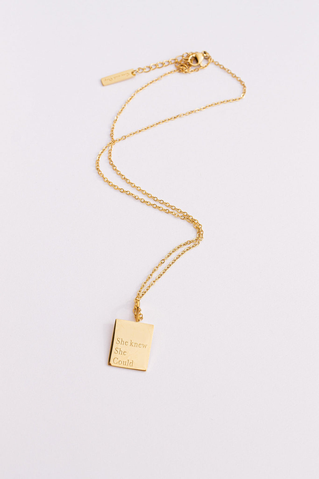 "She Knew She Could" Necklace
