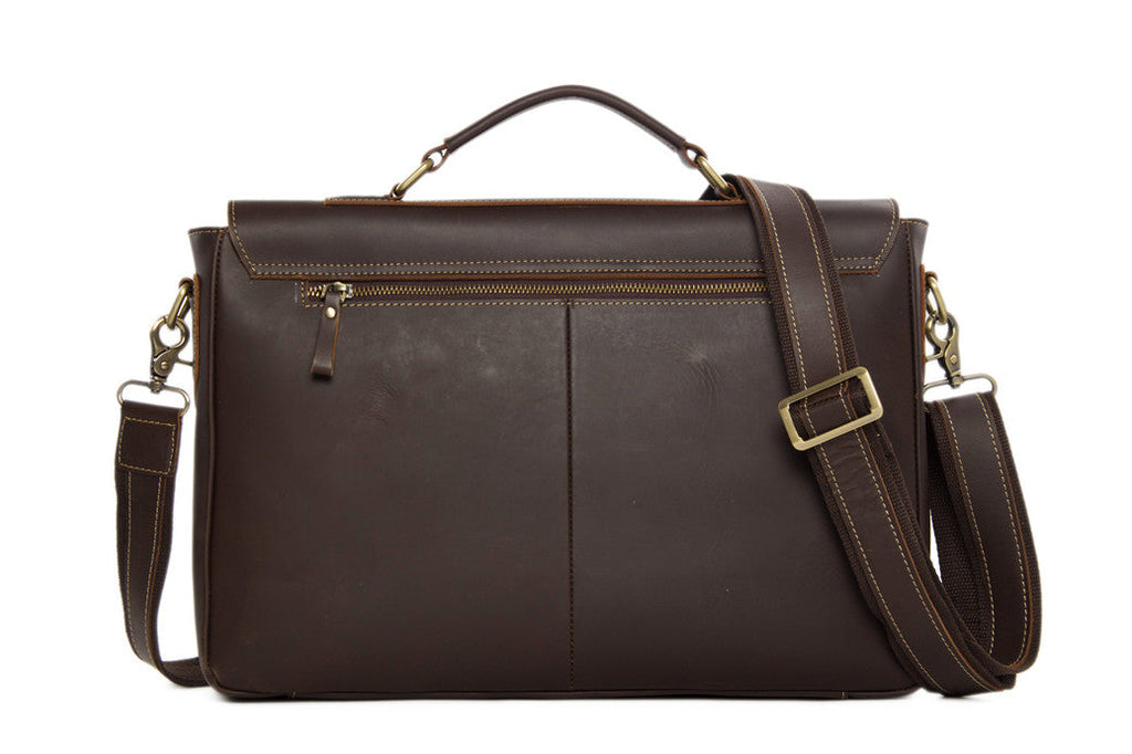 Vintage Leather Messenger Bags, Mens Leather Briefcase