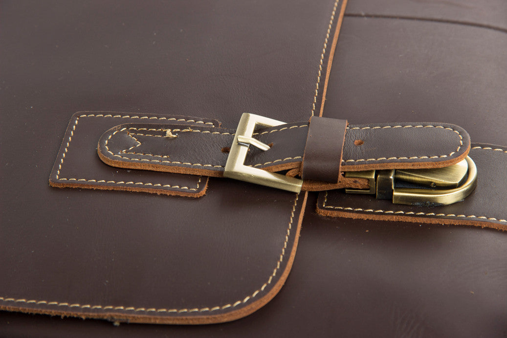 Vintage Leather Messenger Bags, Mens Leather Briefcase