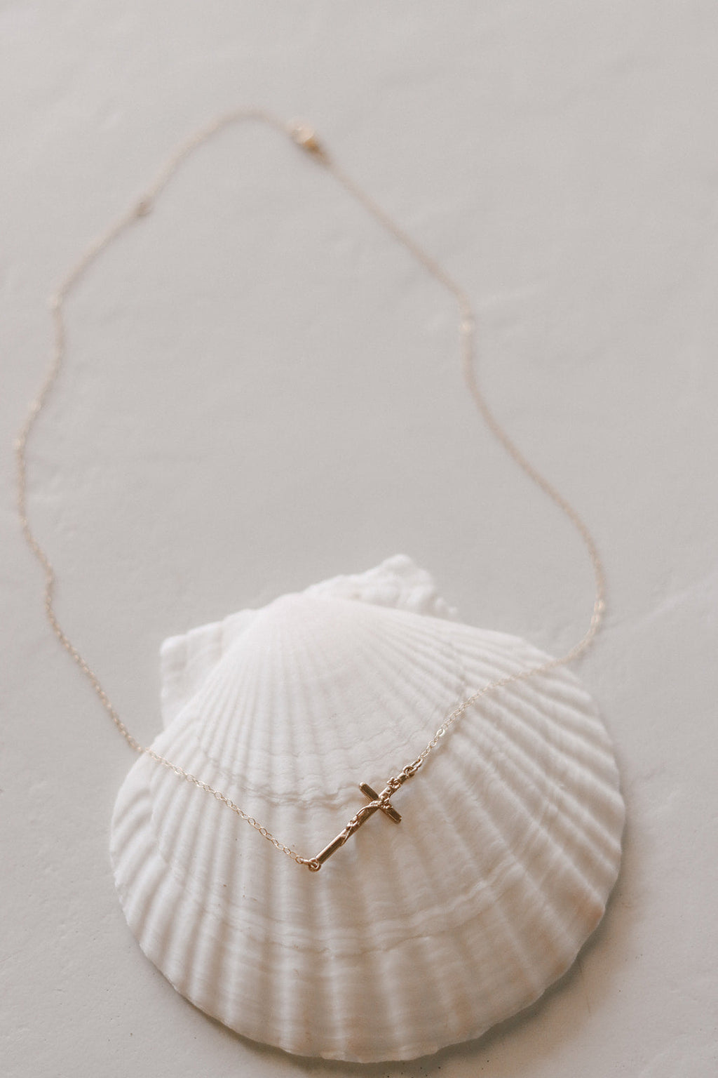 St. Joseph Lily Cross Necklace