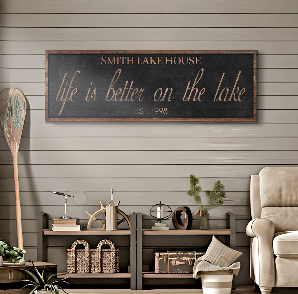 Life Is Better On The Lake Sign