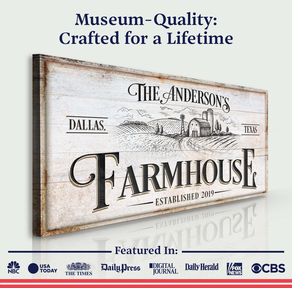 Personalized Farmhouse Sign