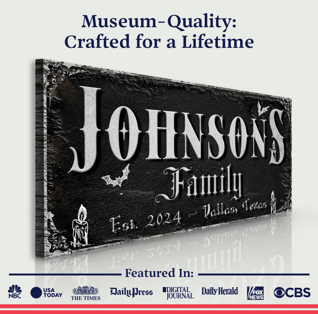 Personalized Gothic Sign V