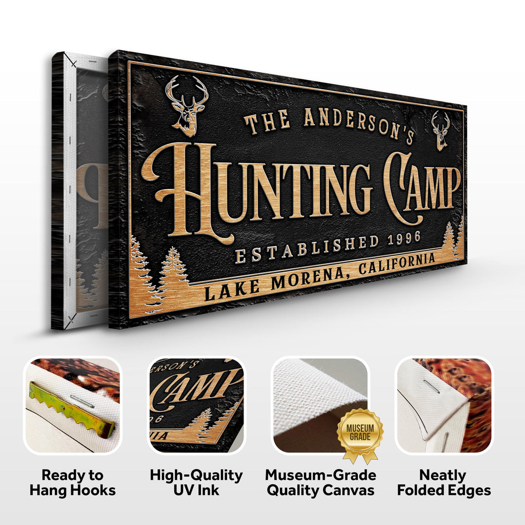 Personalized Family Hunting Camp Sign