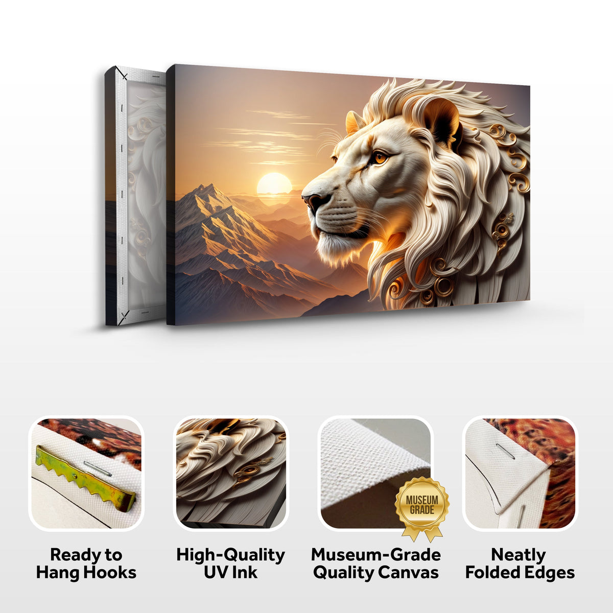 Majestic Lion Wall Art IV
