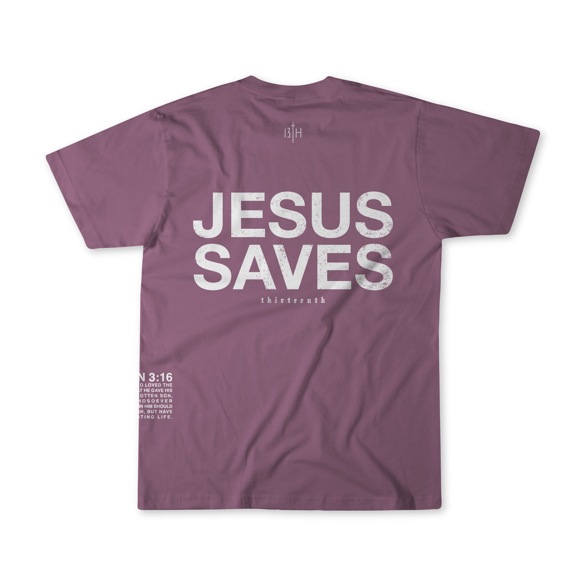 Jesus Saves Premium Tee - Berry