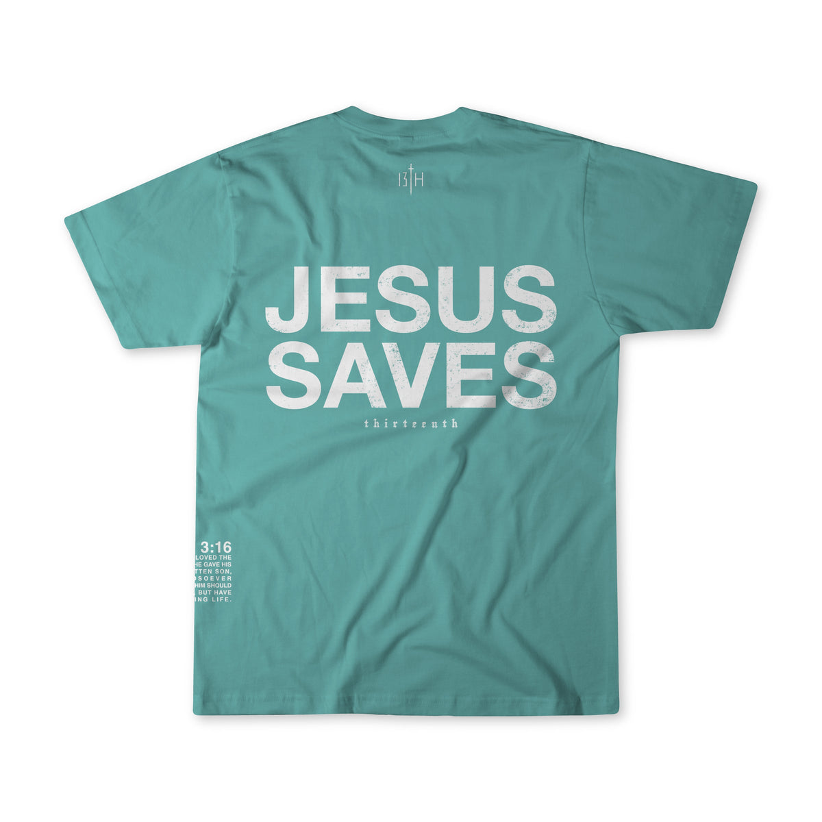 Youth Jesus Saves Premium Tee - Seafoam