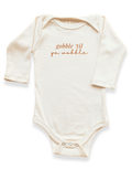 Gobble 'Til Ya Wobble Organic Bodysuit Long Sleeve