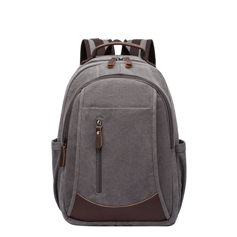 Canvas Laptop Backpack Canvas Travel Backpack Unisex Backpack For Work