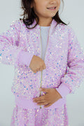 Lilac Velvet Sequin Jacket