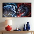 Dragon and Wolf Wall Art